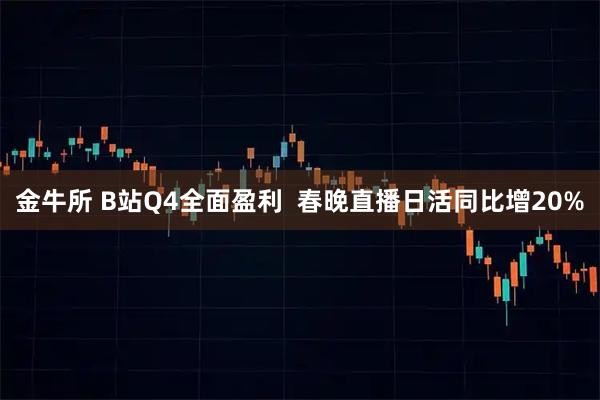 金牛所 B站Q4全面盈利  春晚直播日活同比增20%