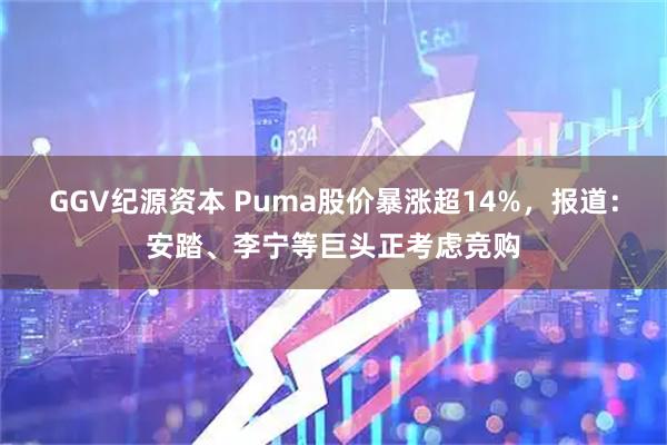 GGV纪源资本 Puma股价暴涨超14%，报道：安踏、李宁等巨头正考虑竞购